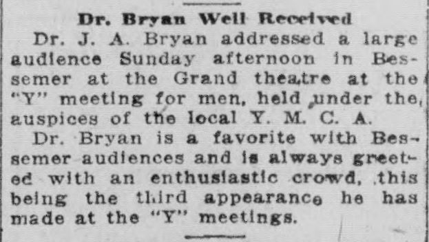 Dr. Bryan Well Received